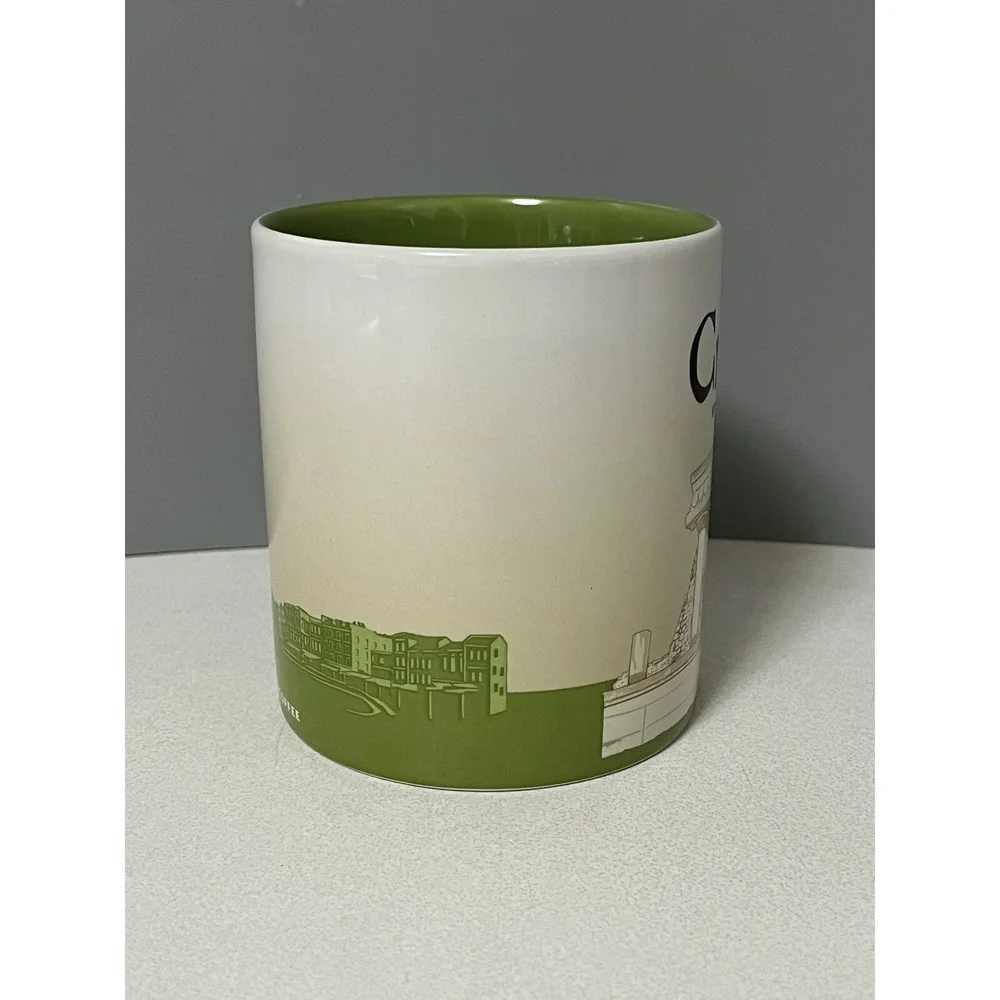 Starbucks Crete Greece Global Icon Collection Ceramic Coffee Mug Cup 16 oz
